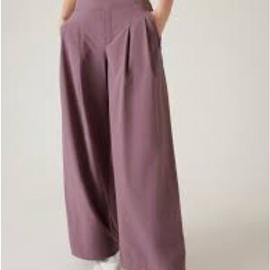 Athleta Brooklyn Heights High Rise Wide Leg Pant Suze 14